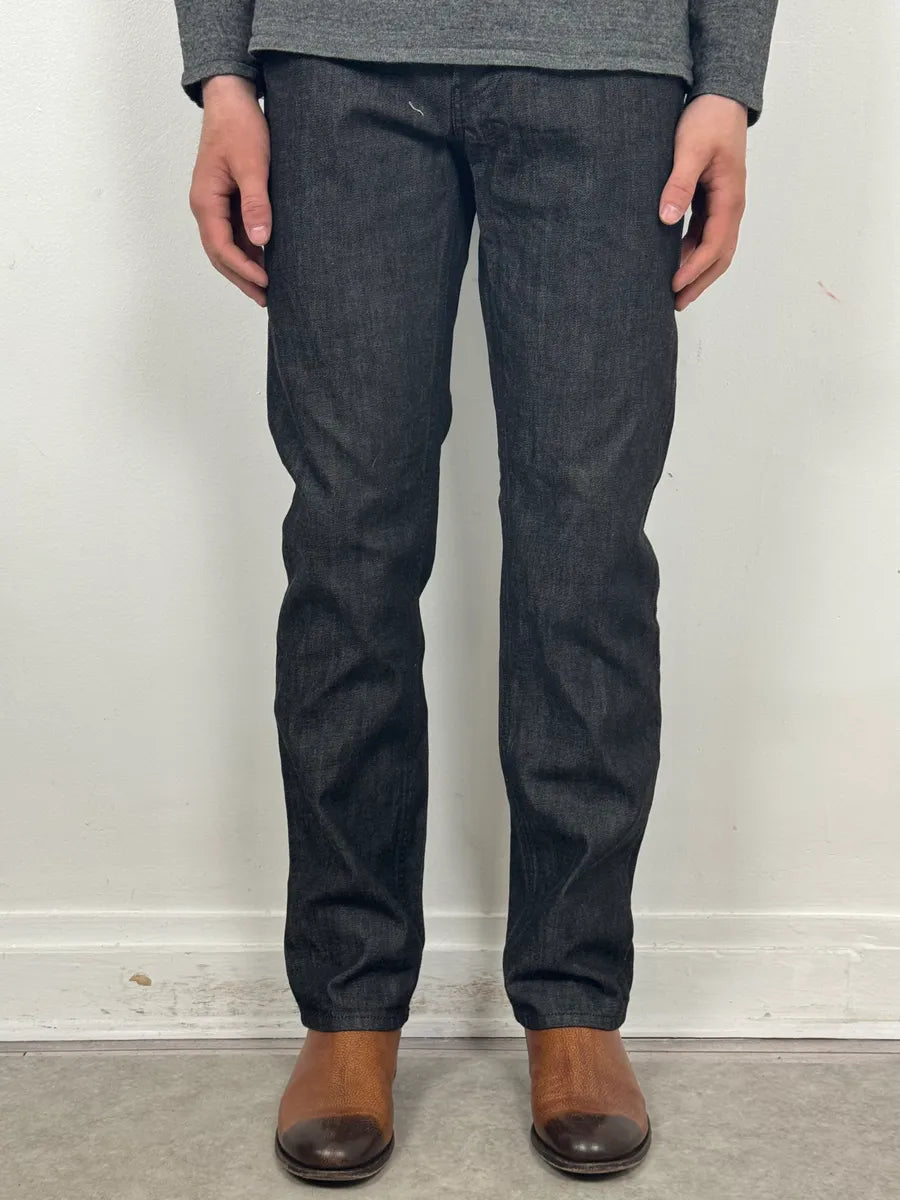 2010s Gucci Black Brut Denim Jeans by Frida Giannini MyXZJYX 1