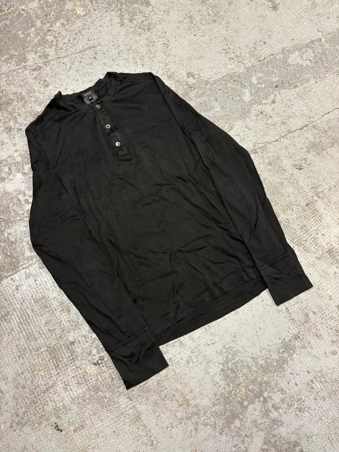 Gucci Black Minimalist Henley vUWacJP 1