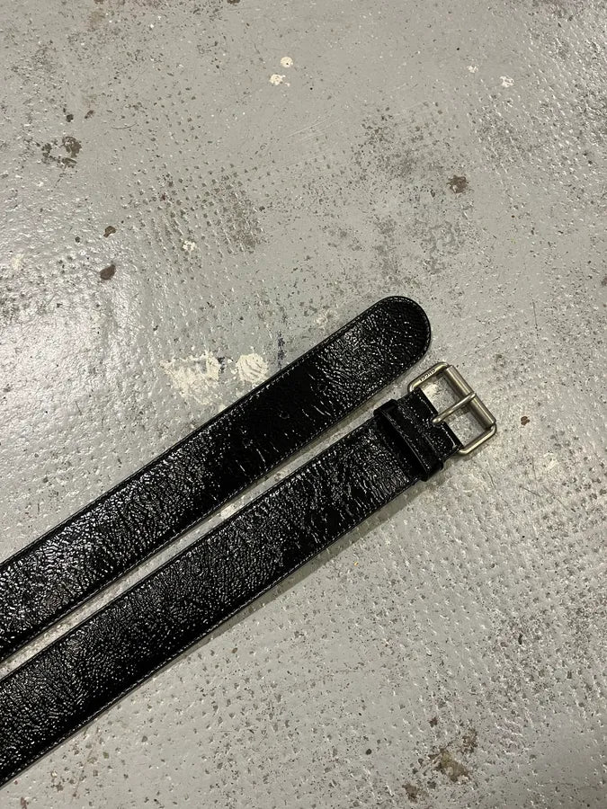 Gucci Black Minimalist Leather Belt scrgtXe 1