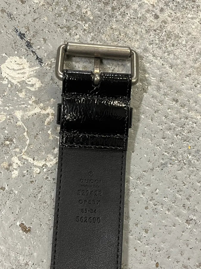 Gucci Black Minimalist Leather Belt scrgtXe 3
