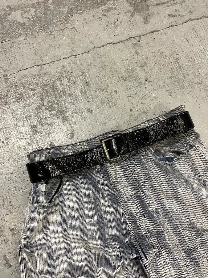 Gucci Black Minimalist Leather Belt scrgtXe 0