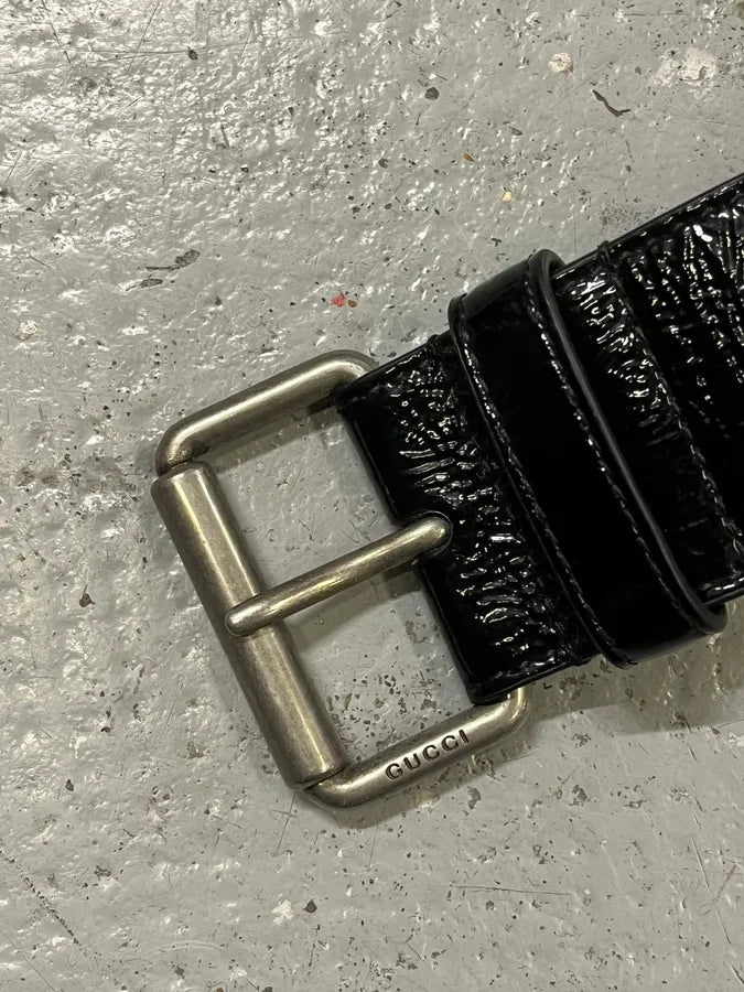 Gucci Black Minimalist Leather Belt scrgtXe 5