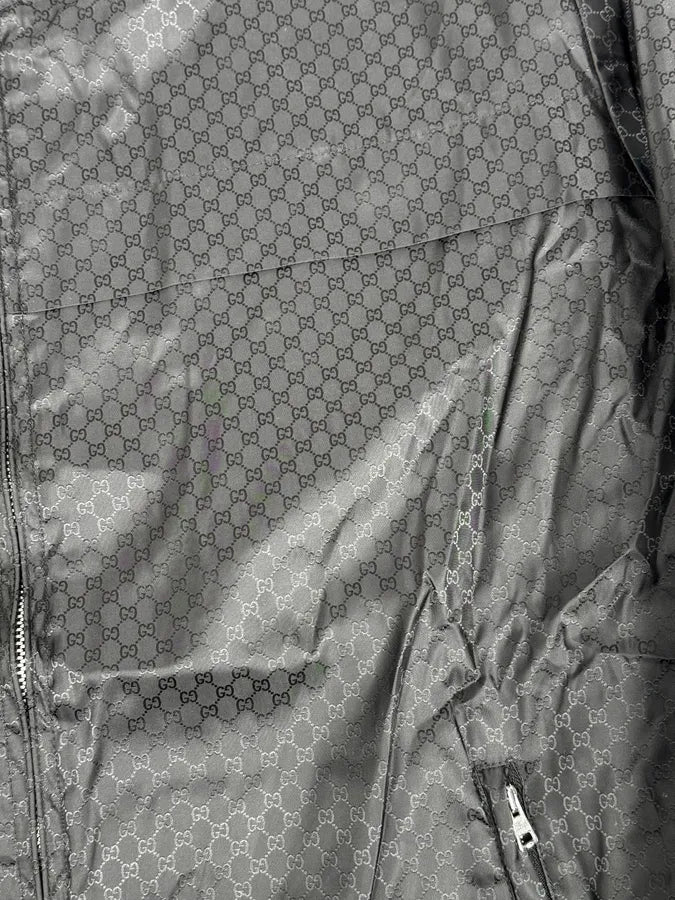 SS2012 Gucci Black Monogram Zip-Up Nylon Light Jacket HFjQdLd 8