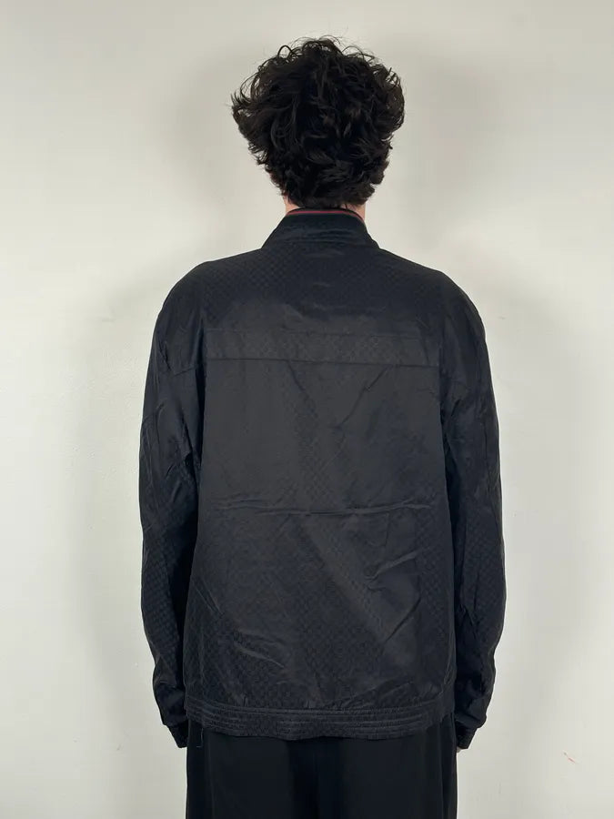 SS2012 Gucci Black Monogram Zip-Up Nylon Light Jacket HFjQdLd 2