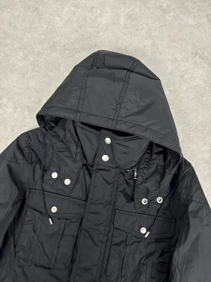 AW2014 Gucci Black Nylon Multi-Pocket Windbreaker Jacket psCjeaq 3