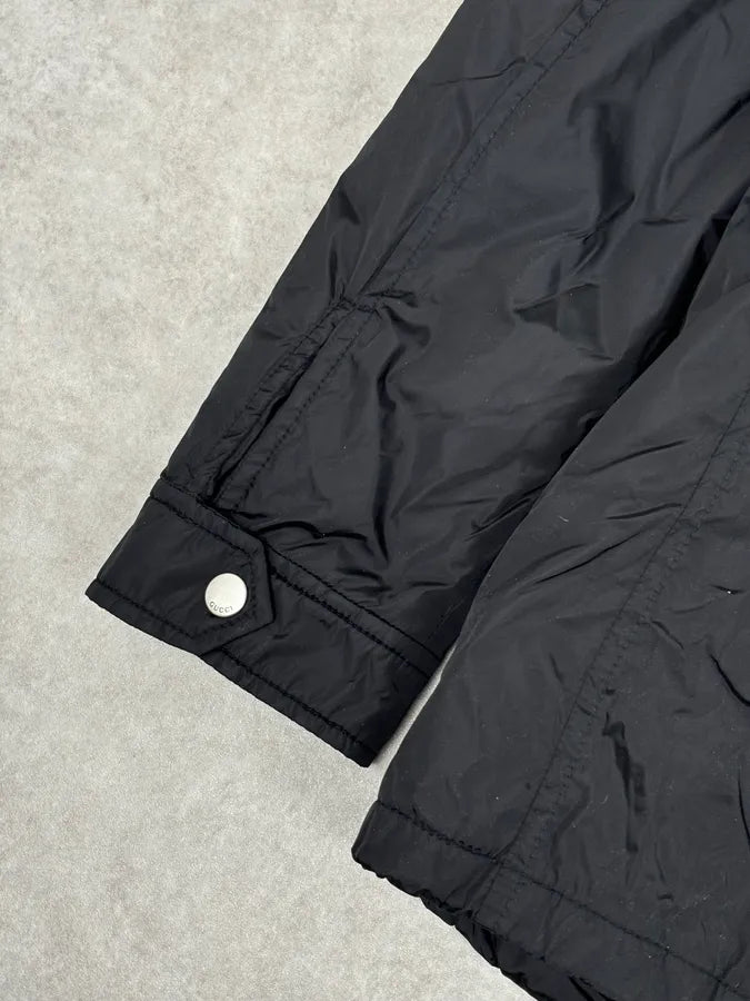 AW2014 Gucci Black Nylon Multi-Pocket Windbreaker Jacket psCjeaq 8