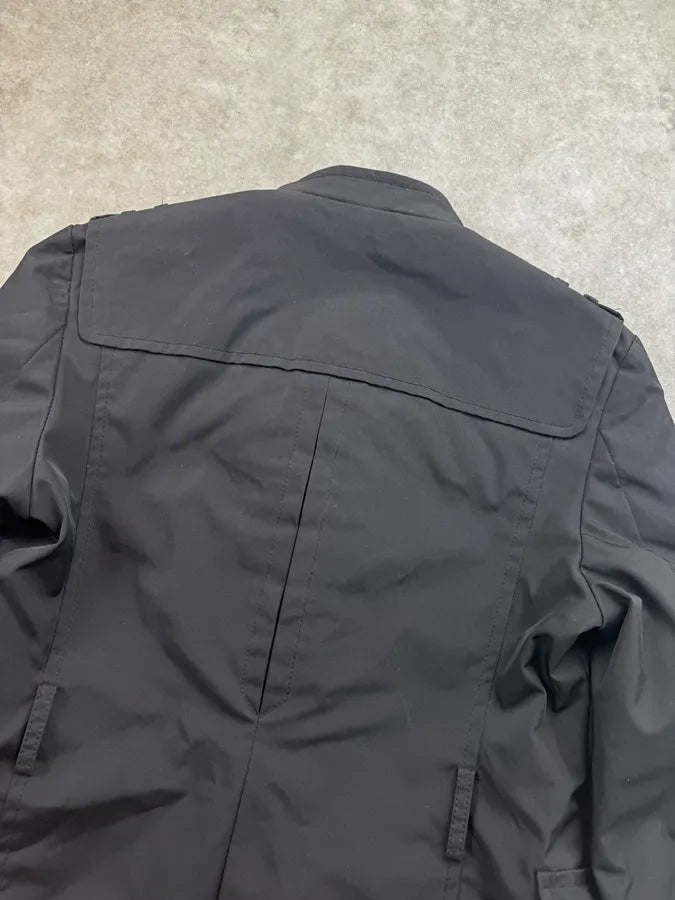 FW2008 Gucci Black Nylon Officer Jacket by Frida Giannini BWTaTjX 7