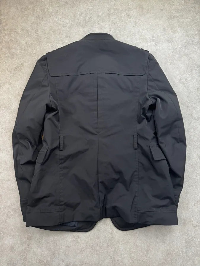 FW2008 Gucci Black Nylon Officer Jacket by Frida Giannini BWTaTjX 1
