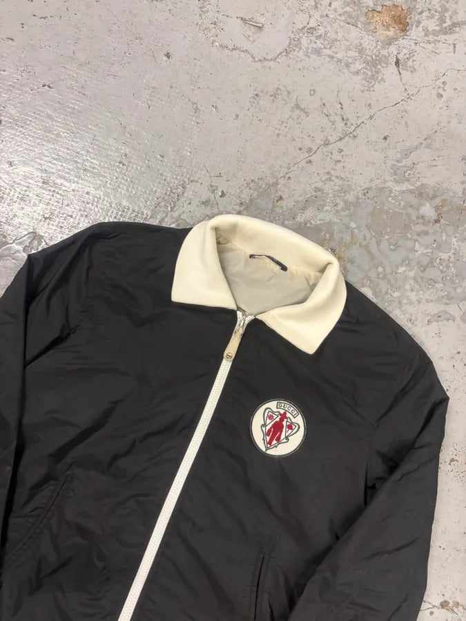 AW2007 Gucci Black Nylon Windbreaker Jacket by Frida Giannini raYGgZe 3