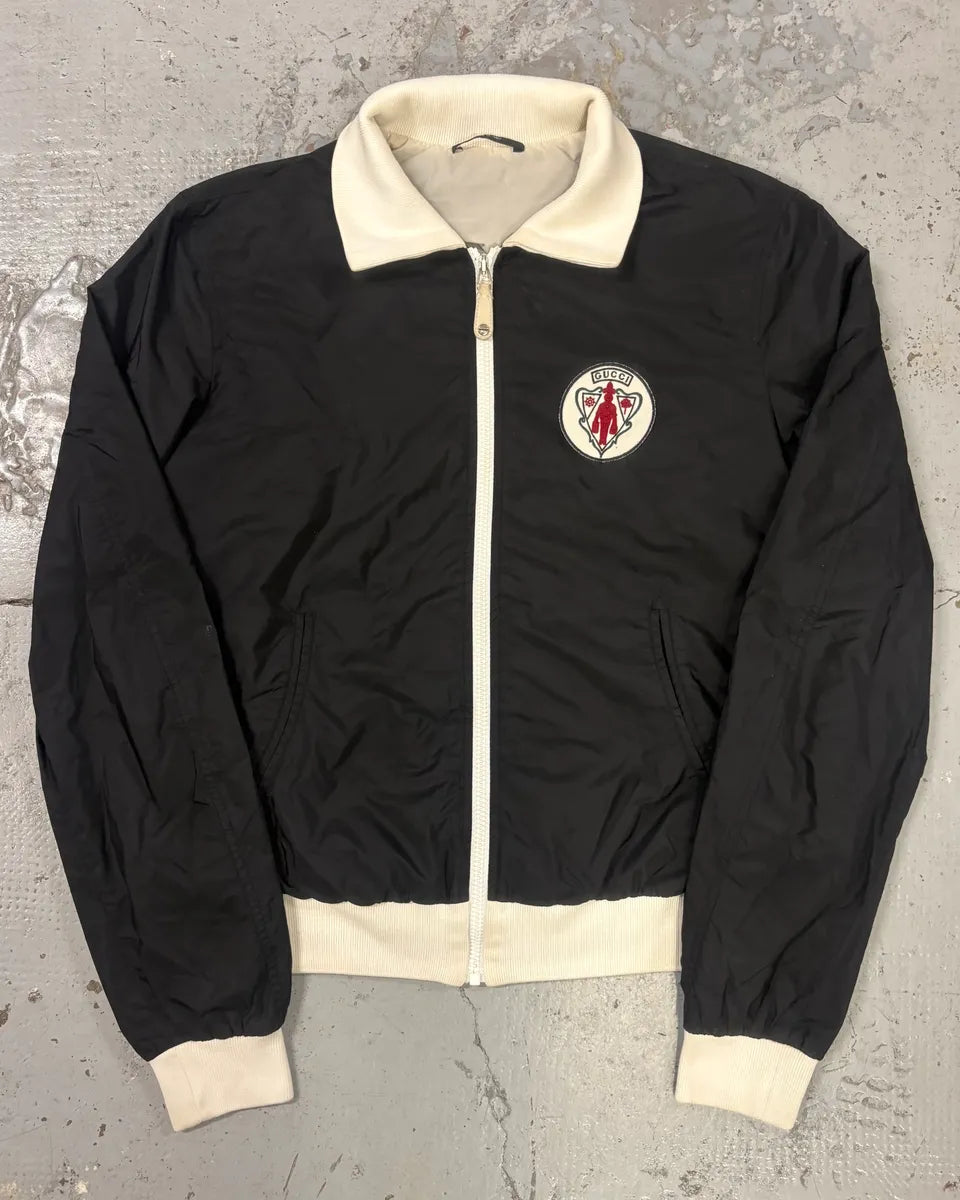 AW2007 Gucci Black Nylon Windbreaker Jacket by Frida Giannini raYGgZe 0