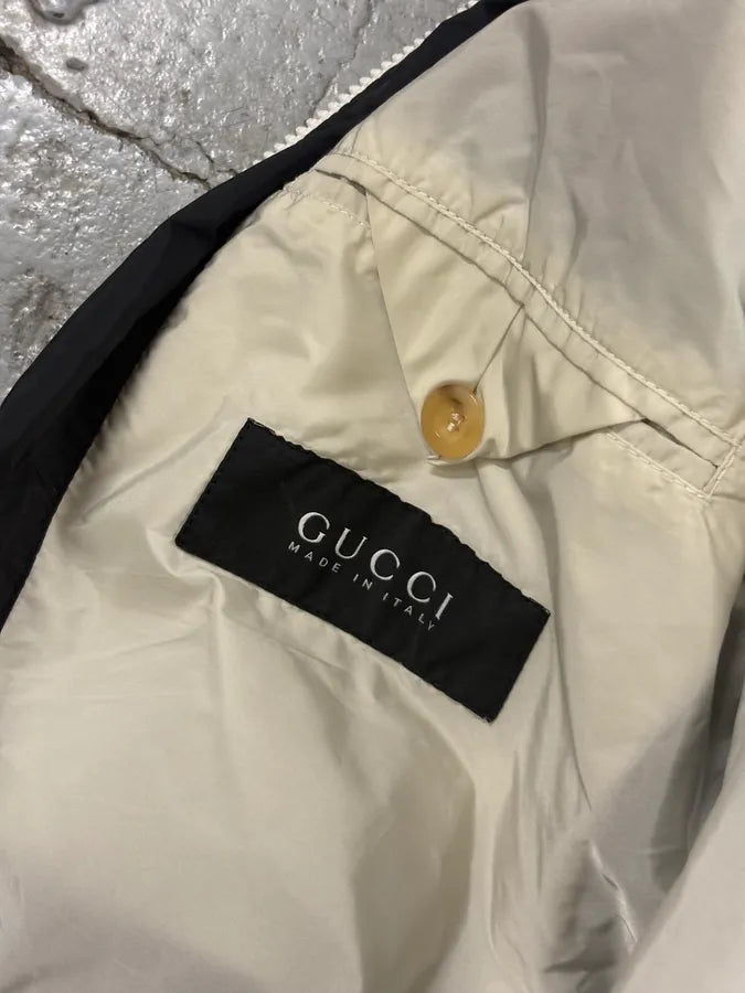 AW2007 Gucci Black Nylon Windbreaker Jacket by Frida Giannini raYGgZe 10