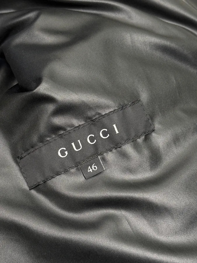 FW2008 Gucci Black Nylon Quilted Puffer Long Coat by Frida Giannini sExbRve 11