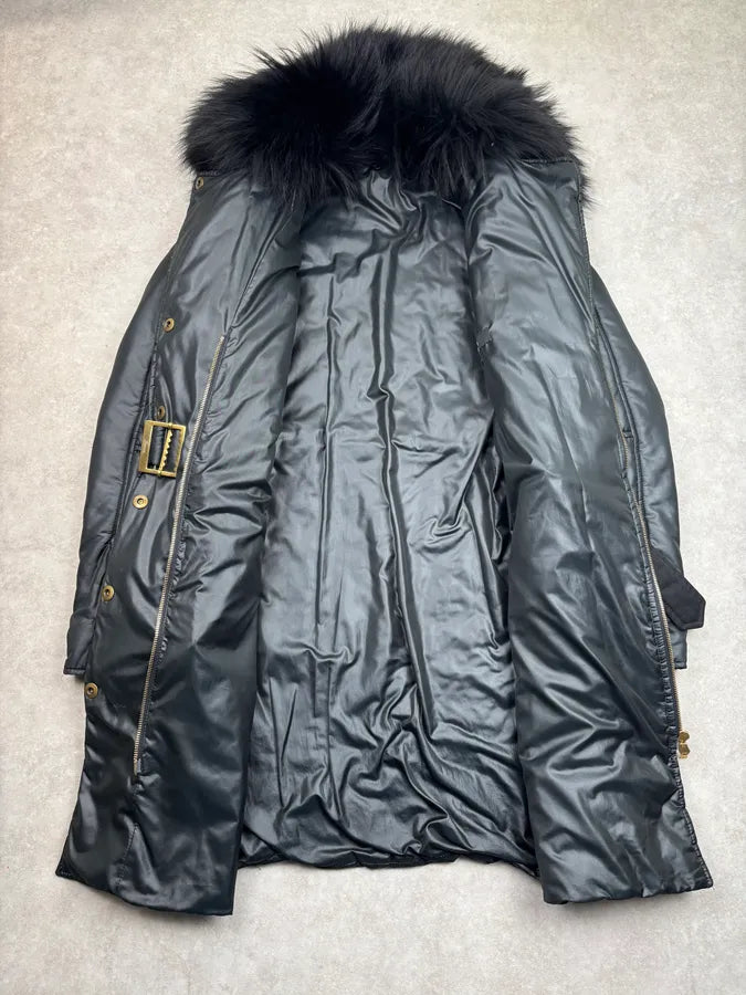 FW2008 Gucci Black Nylon Quilted Puffer Long Coat by Frida Giannini sExbRve 6