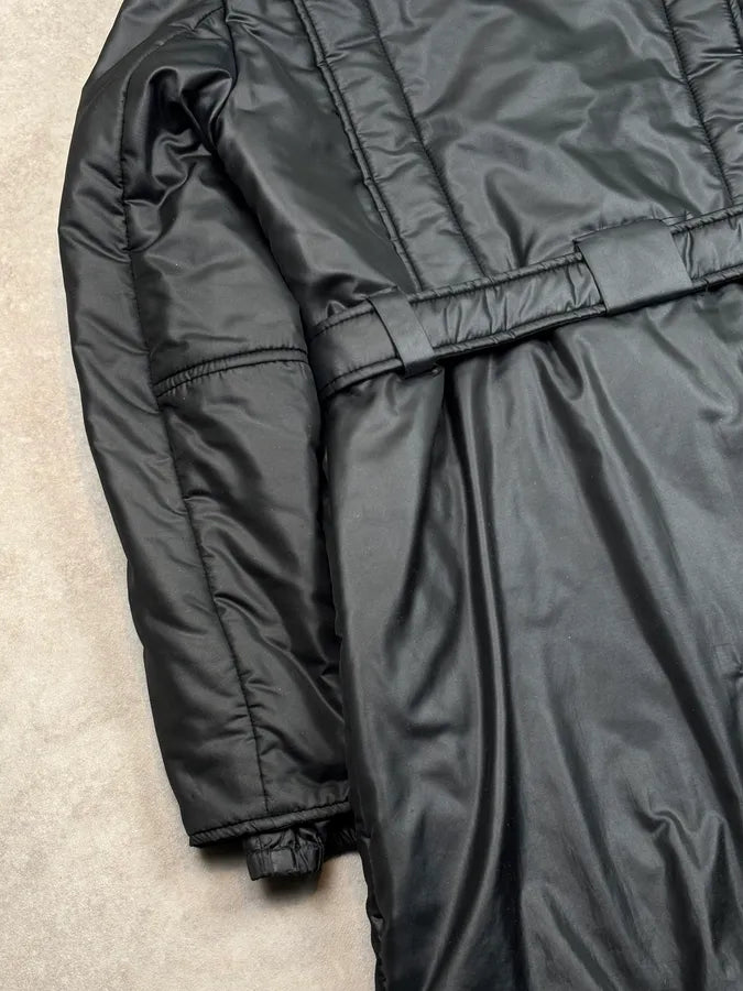 FW2008 Gucci Black Nylon Quilted Puffer Long Coat by Frida Giannini sExbRve 10