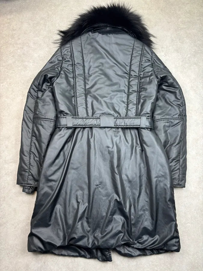 FW2008 Gucci Black Nylon Quilted Puffer Long Coat by Frida Giannini sExbRve 4