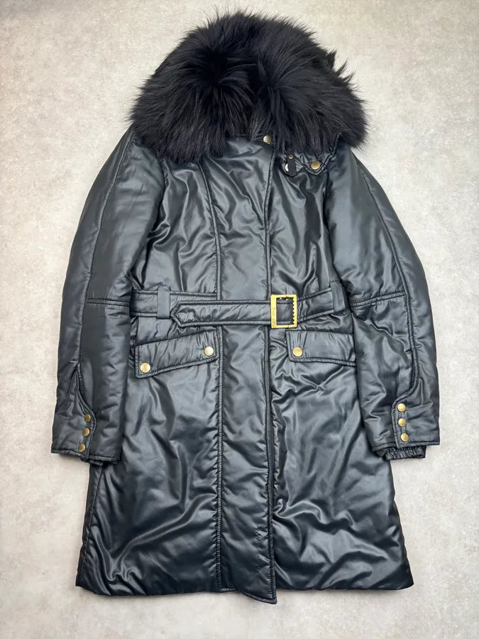 FW2008 Gucci Black Nylon Quilted Puffer Long Coat by Frida Giannini sExbRve 0
