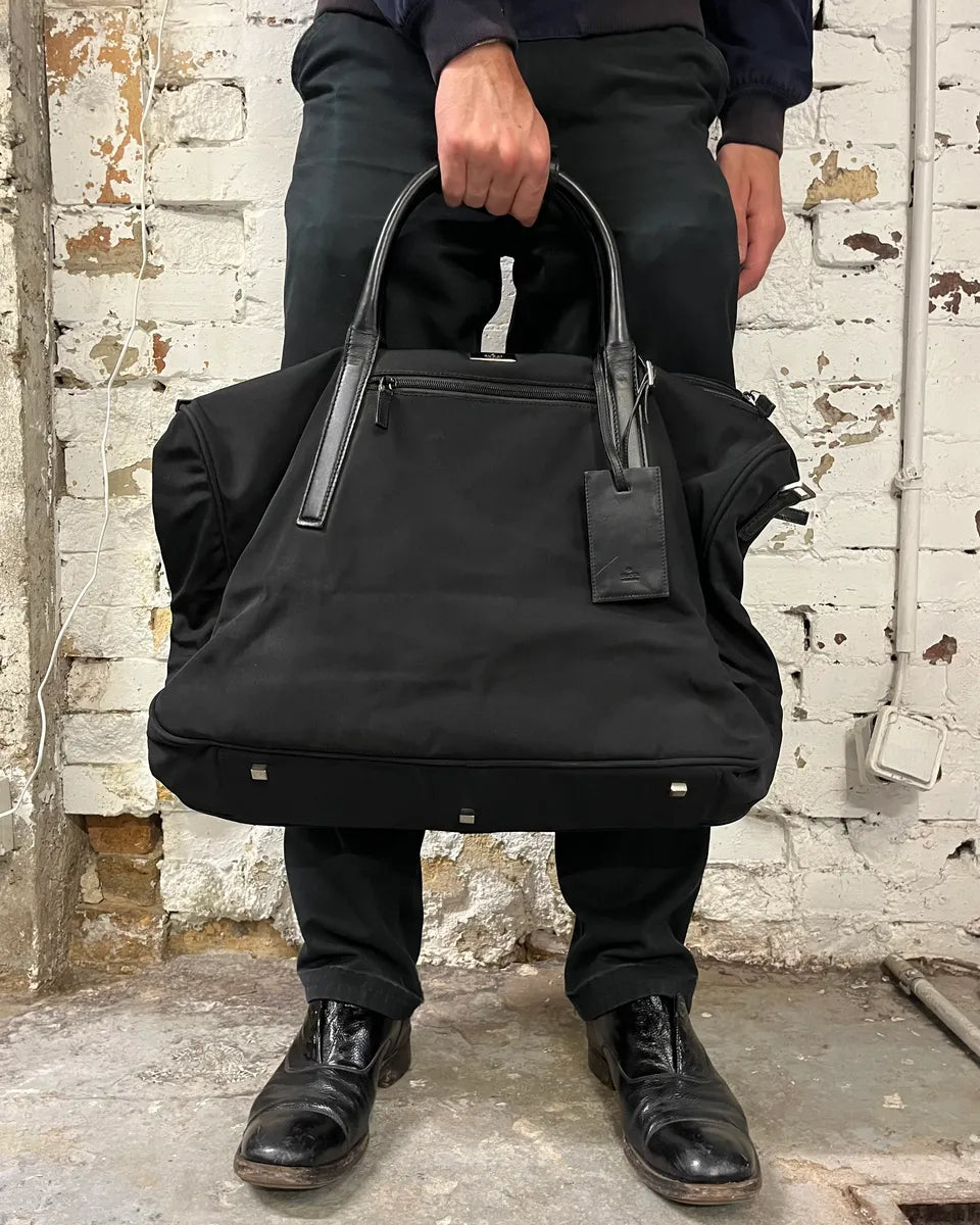 Gucci Black Nylon Travel Handle Bag iSOaiwg 2