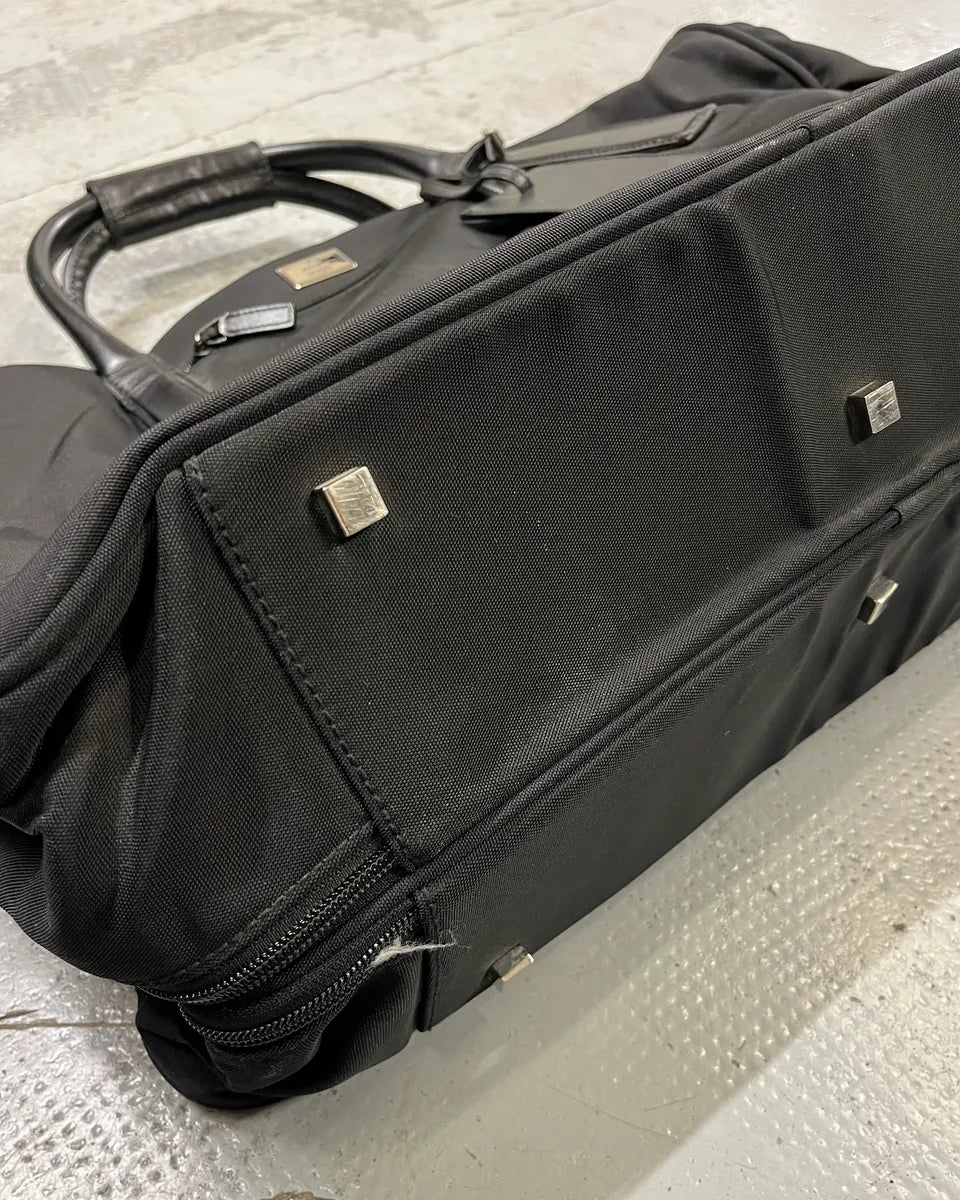 Gucci Black Nylon Travel Handle Bag iSOaiwg 7