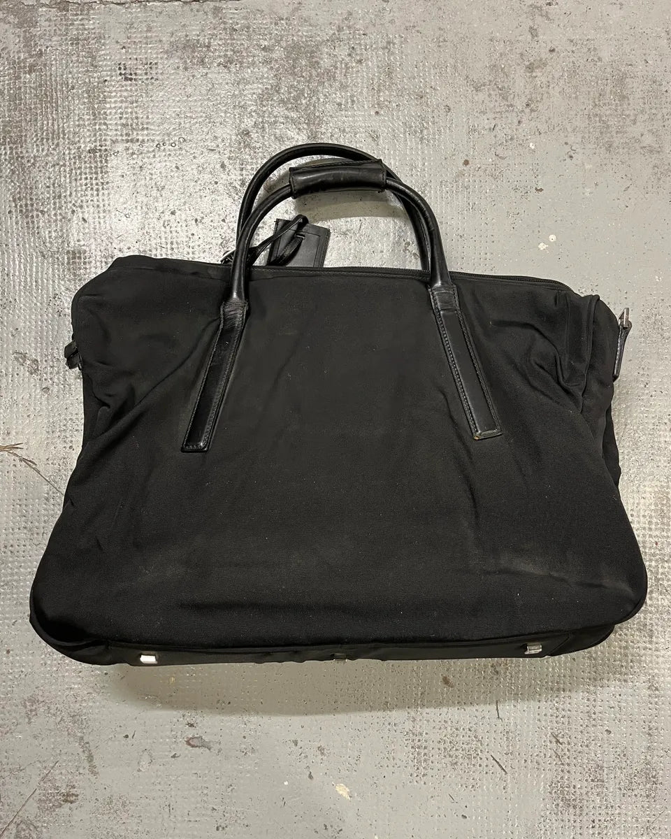 Gucci Black Nylon Travel Handle Bag iSOaiwg 8