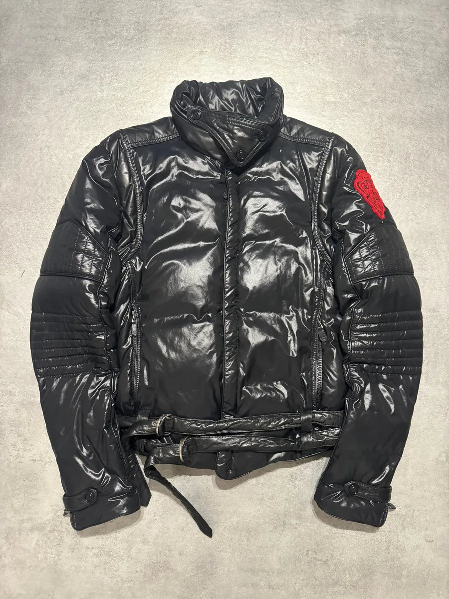 Gucci Black Patch Puffer Belted Jacket lZBSLHk 0
