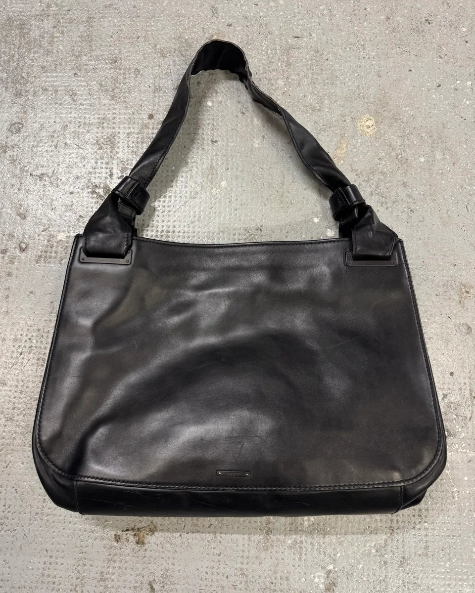 Gucci Black Premium Leather Handle Bag (OS) RufOrLE 0