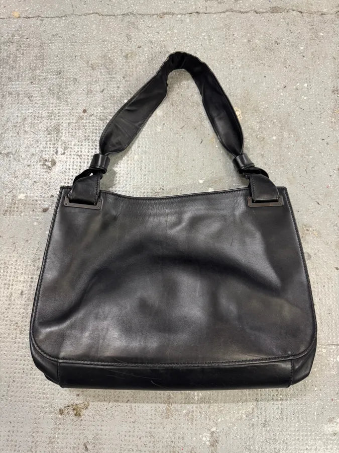 Gucci Black Premium Leather Handle Bag (OS) RufOrLE 2