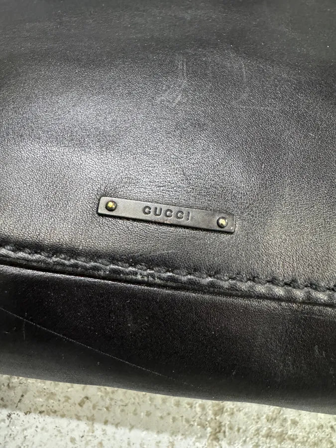 Gucci Black Premium Leather Handle Bag (OS) RufOrLE 3