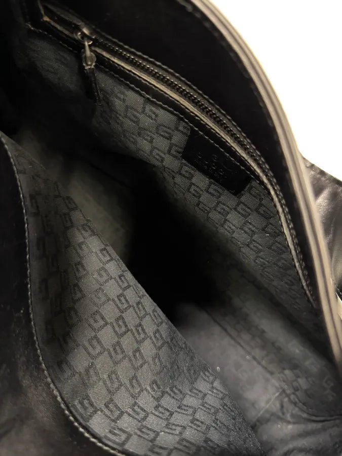 Gucci Black Premium Leather Handle Bag (OS) RufOrLE 7