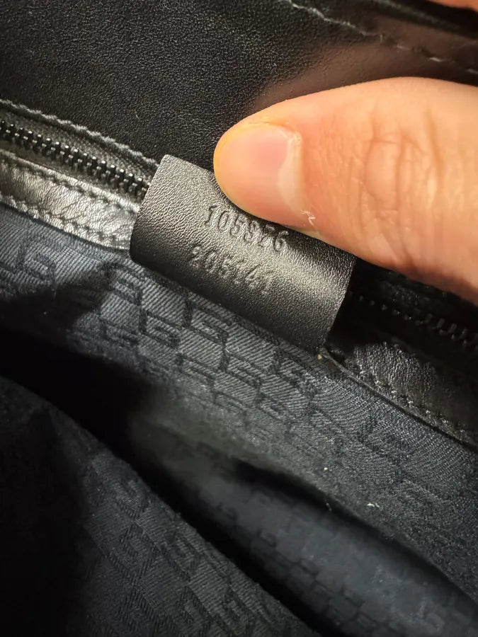 Gucci Black Premium Leather Handle Bag (OS) RufOrLE 8