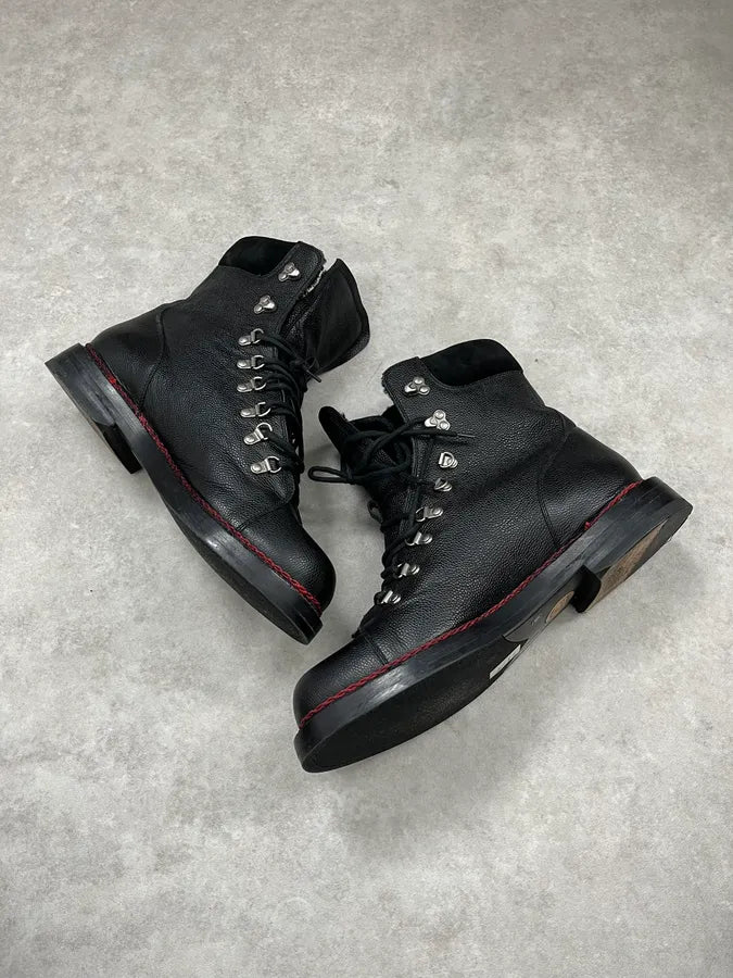 Gucci Black Premium Leather Ranger Boots pcEciDV 3
