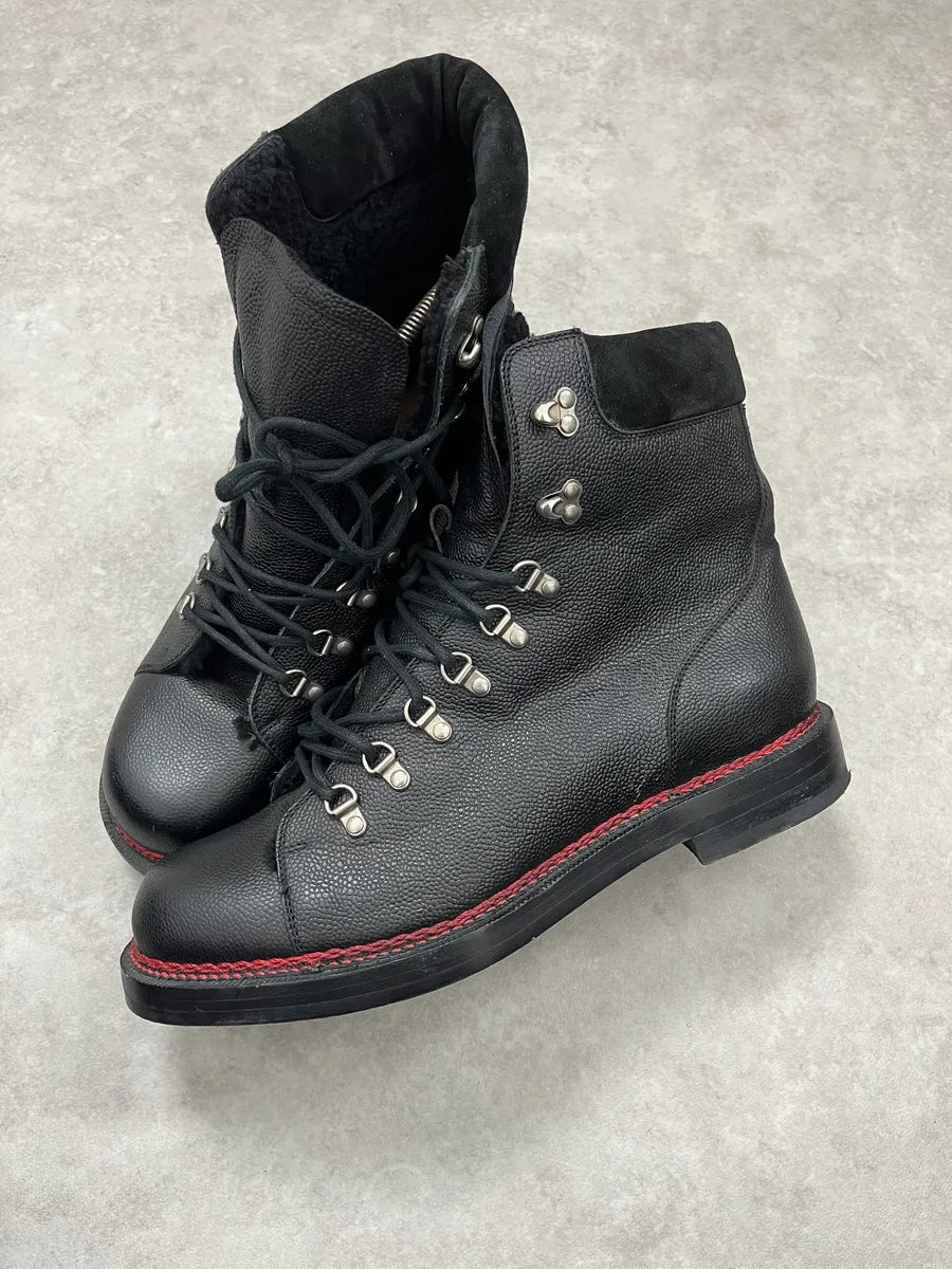 Gucci Black Premium Leather Ranger Boots pcEciDV 1