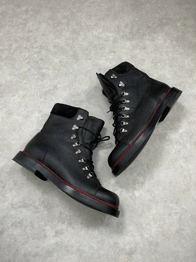 Gucci Black Premium Leather Ranger Boots pcEciDV 5