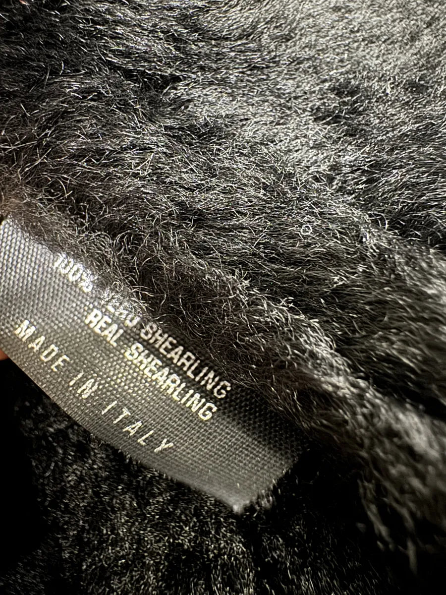 Gucci Black Premium Shearling Leather Jacket svMWfuI 11