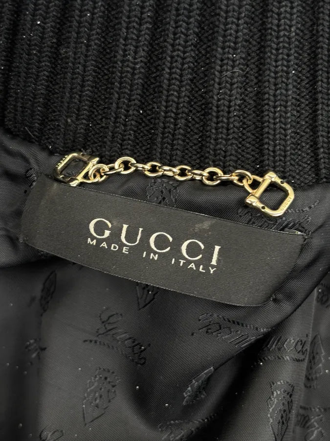 SS2009 Gucci Black Python Leather Madonna Jacket by Frida Giannini tAIueZO 12