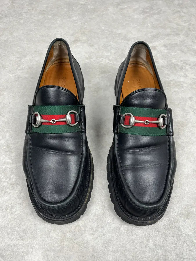 Gucci Black Signature Leather Loaffers PGcZyCc 1