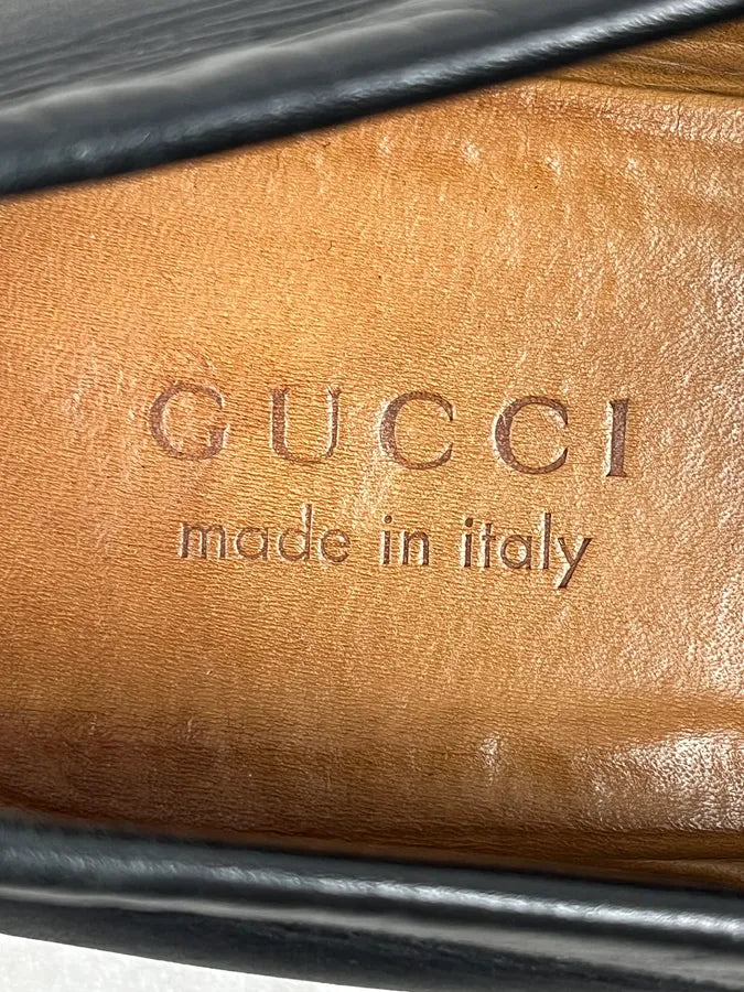 Gucci Black Signature Leather Loaffers PGcZyCc 9