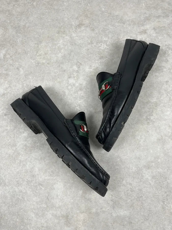 Gucci Black Signature Leather Loaffers PGcZyCc 4
