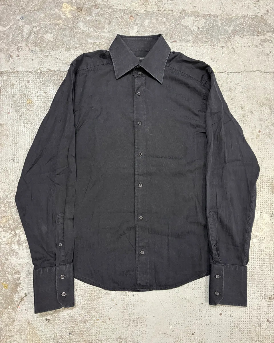 Gucci Black Signature Shirt VbSRKME 0
