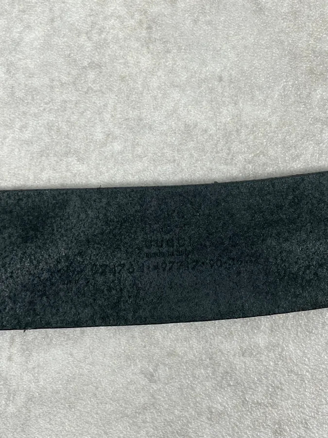 SS2007 Gucci Black Buckle Leather Belt by Frida Giannini HzNPlwv 4