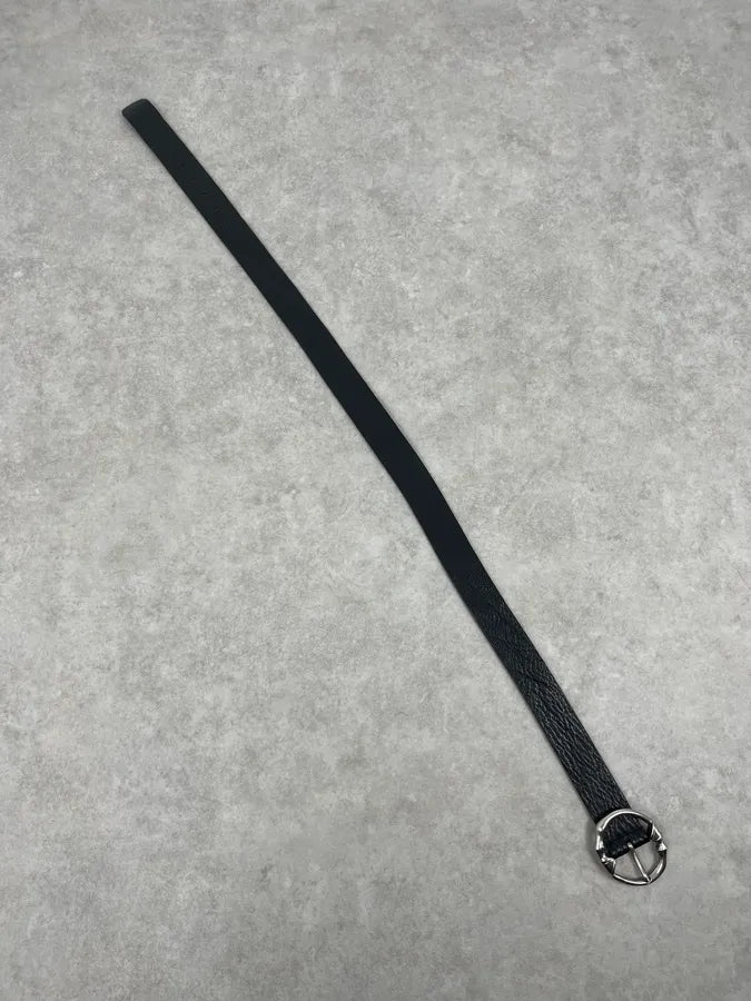 SS2007 Gucci Black Buckle Leather Belt by Frida Giannini HzNPlwv 9