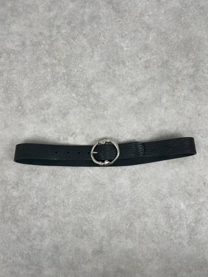Gucci Black Snake Buckle Leather Belt HzNPlwv 1