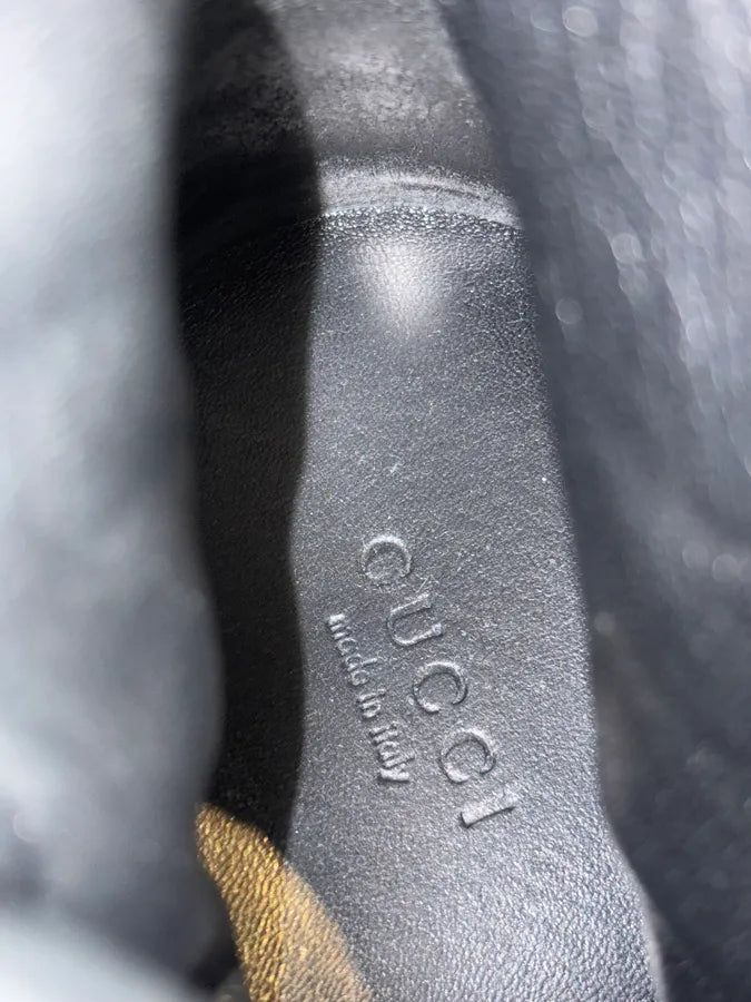 Gucci Black Strapped Leather High Sneakers mpvvYCU 10