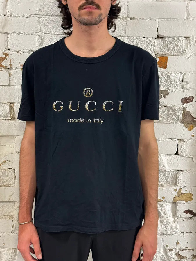 SS2015 Gucci Black Propaganda T-shirt  uuTbZLr 1