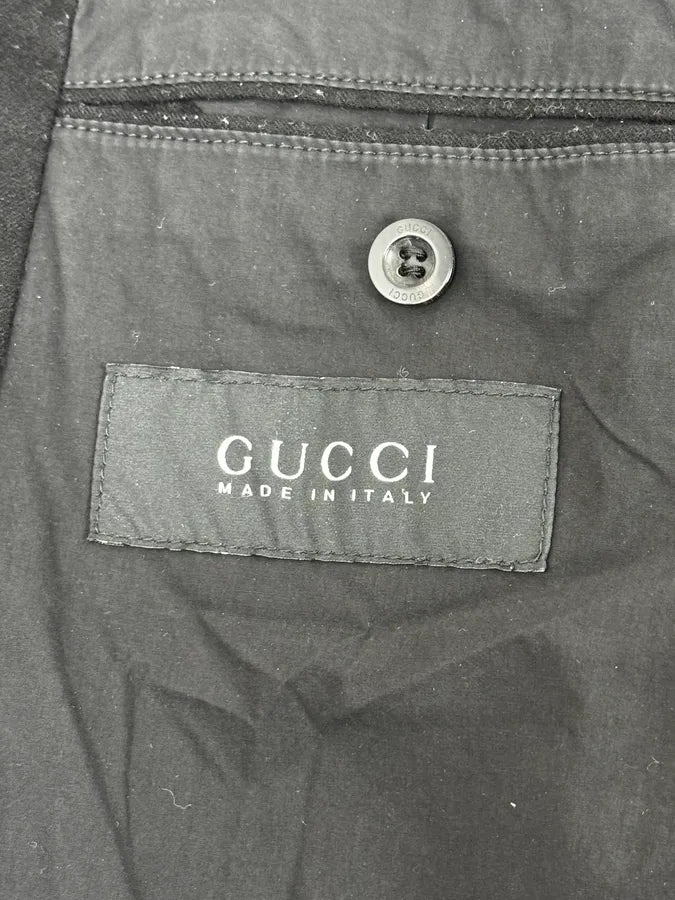 2000s Gucci Black Wool Bomber Jacket by Tom Ford kDLSNfM 11