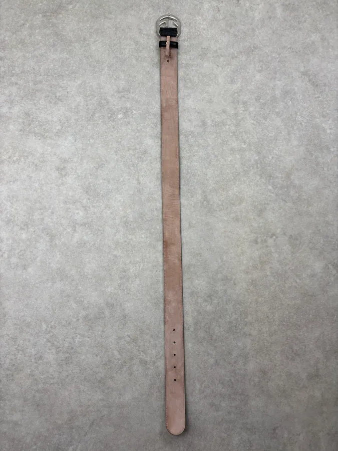 Gucci Black Leather Propaganda Monogrammed Belt saMLRng 7