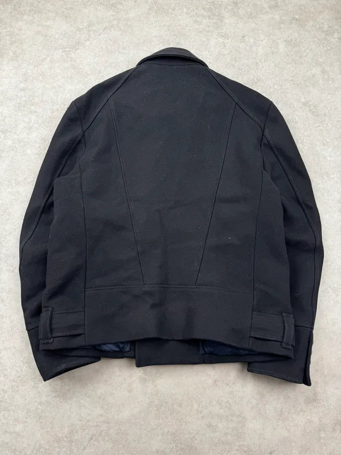 AW2009 Gucci Black Wool Double-Breasted Peacoat Jacket by Frida Giannini asSJCyY 1