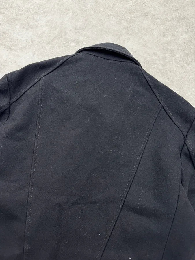 AW2009 Gucci Black Wool Double-Breasted Peacoat Jacket by Frida Giannini asSJCyY 6