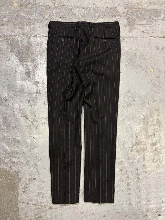 2000s Gucci Black Wool Pinstriped Suit by Tom Ford tnLKKGU 12