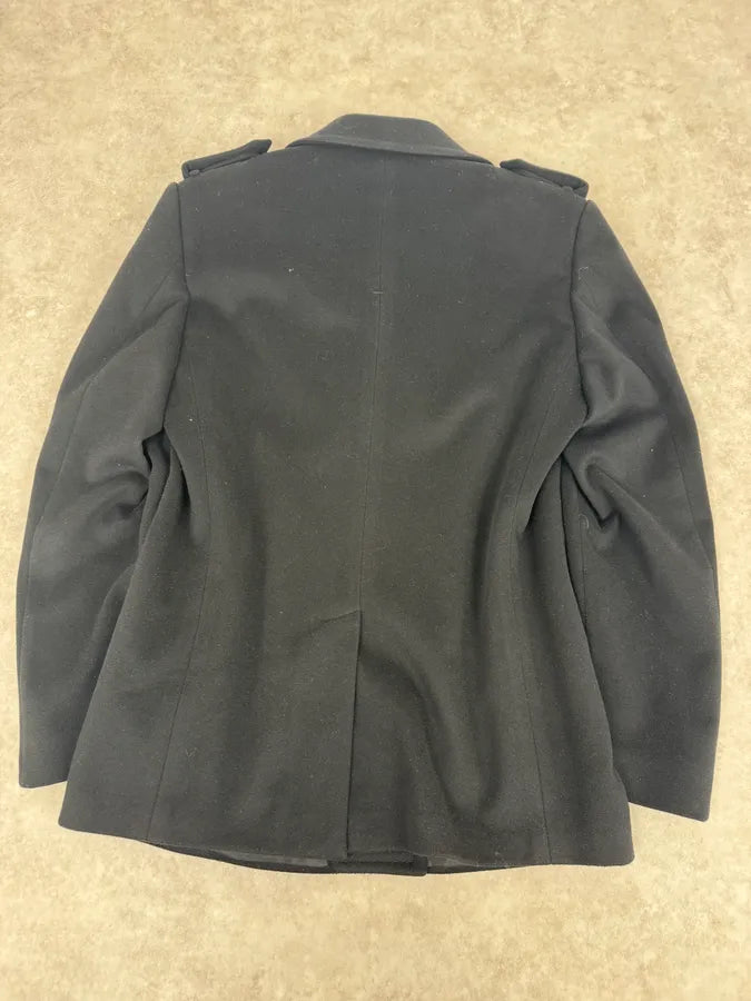 Gucci Black Wool Officer Buttoned Peacoat  qaYGHPc 7