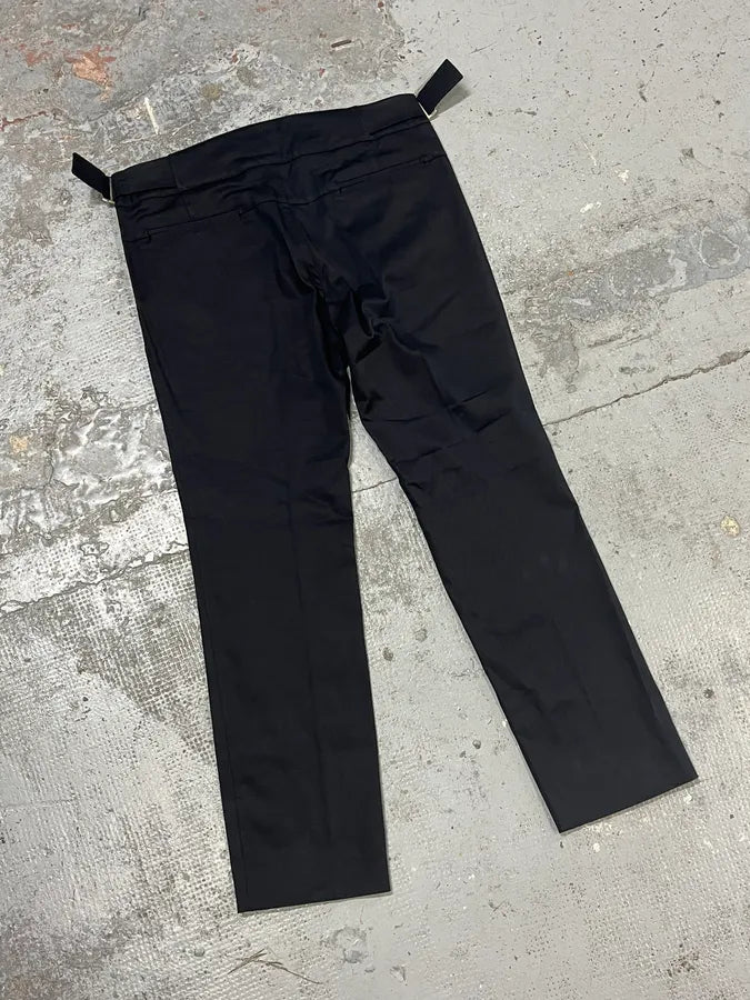Gucci Black Zip Slim Tailored Pants WVRHQbr 6